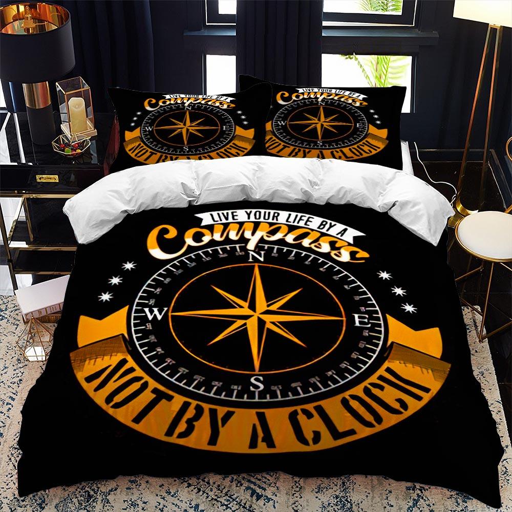 Nautical Series Duvet Cover Set Queen Calico Twin Size Comforter Bedding Set Single Complete Set Teens Adults Microfiber Single