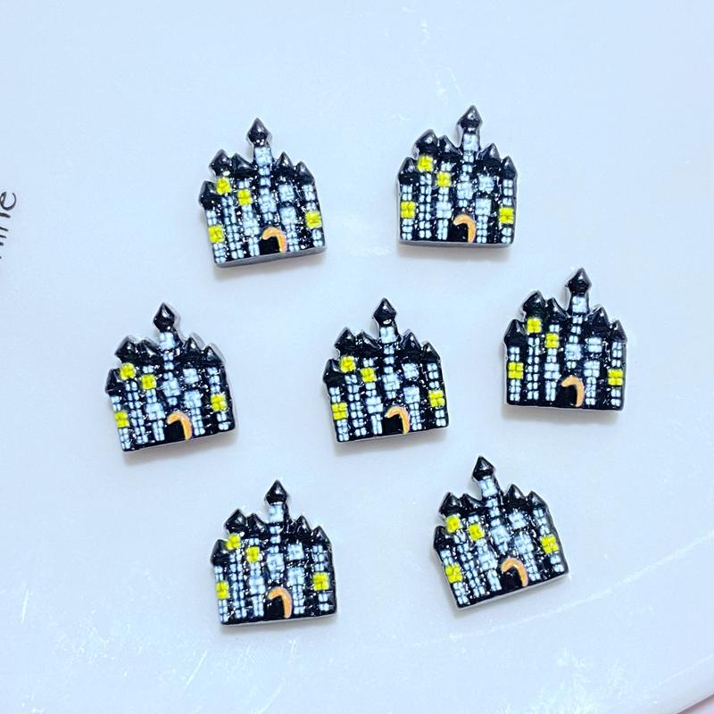 20Pcs New Mini Cute Cartoon Halloween Series Flat Back Resin Cabochons Scrapbooking DIY Jewelry Craft Decoration Accessorie