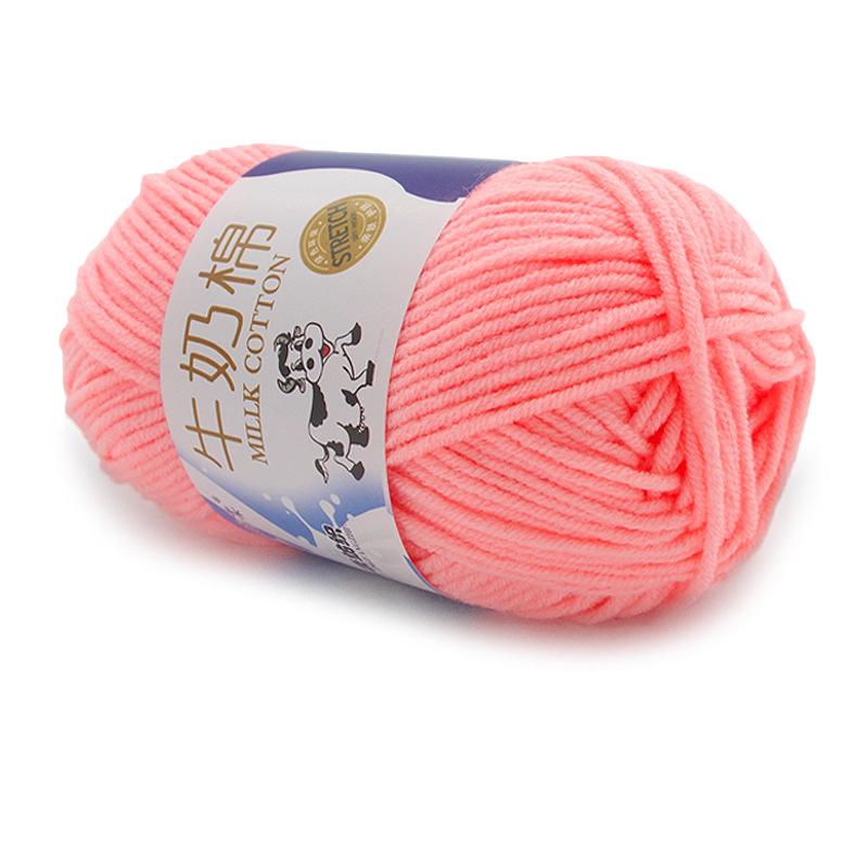 1Pc 50g Crocheting Milk Cotton Yarn Hand Knitting Sweater Blanket Hat Threads Crochet Amigurumi Bag Line 95m
