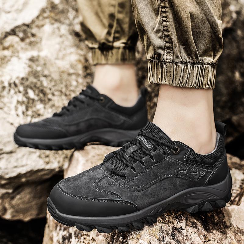 Men Hiking Shoes Climbing Sneakers Outdoor Men Trekking Mountain Athletic Casual Sports Work Shoes Breathable Sole Maillard Styl