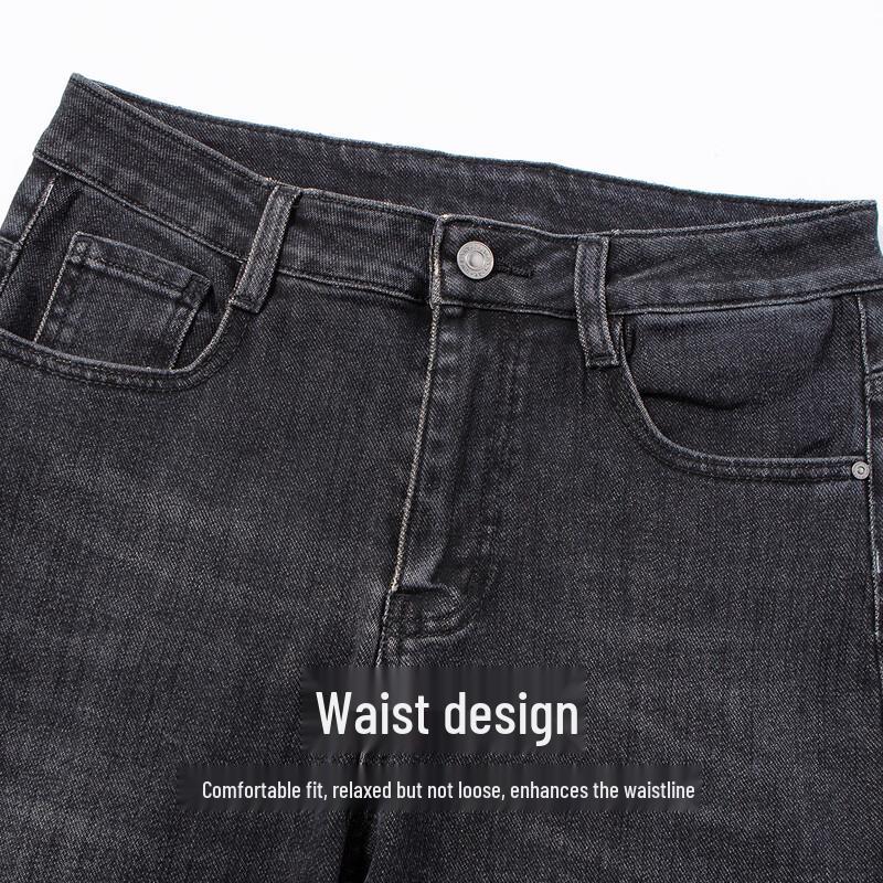 Hodo Men's Brushed Soft Denim Straight-Leg Jeans