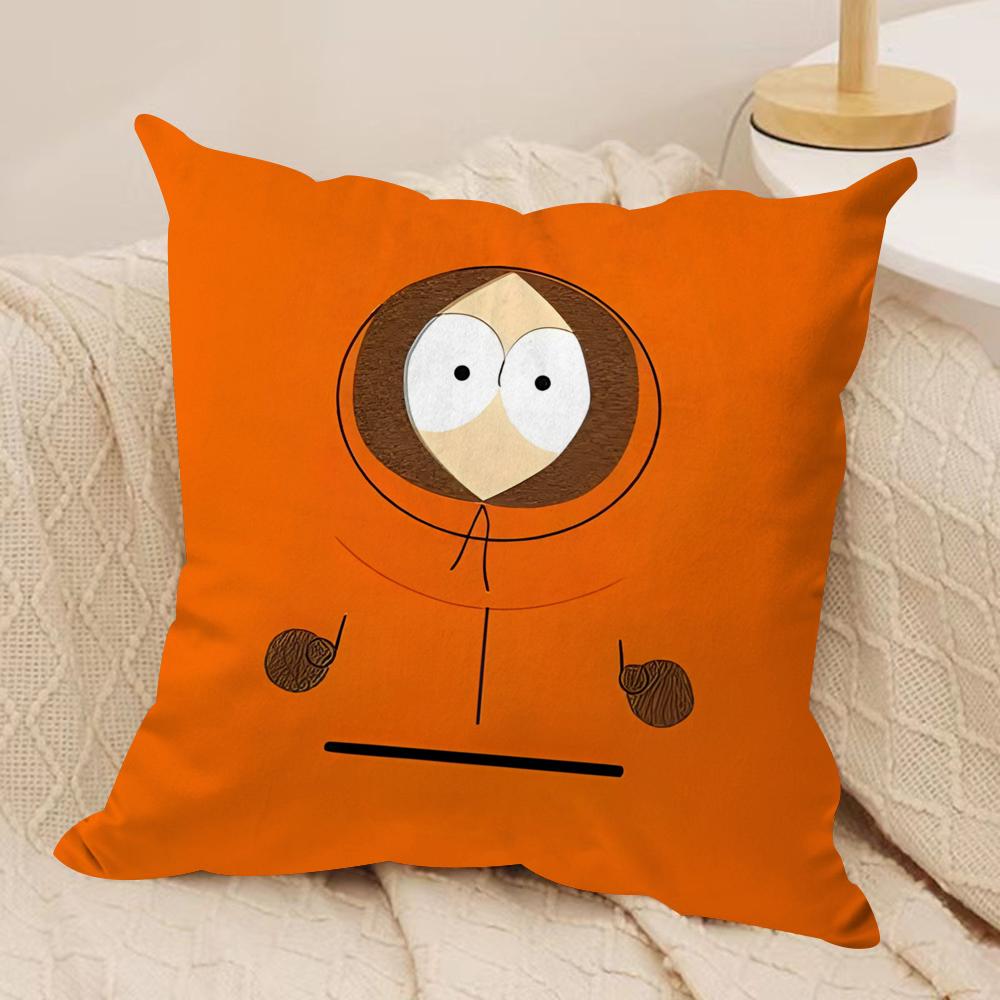 Anime SSouths PPark Cushion Cover Soft Plush Fabric DoubleSided Printed Cushion Covers for All Seasons Modern HomeDecor Gift