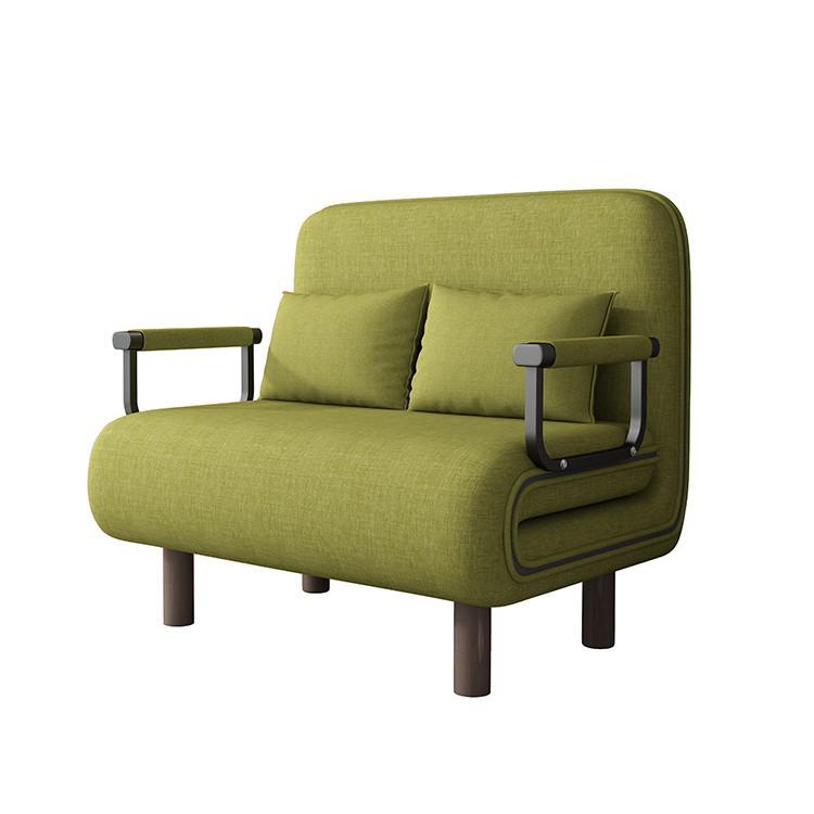 Convertible Foldable Sofa Bed - Dual-Use, Extendable Design for Living Room/Balcony, Ideal for Small Apartments, Double Size, Push-Pull Mechanism.