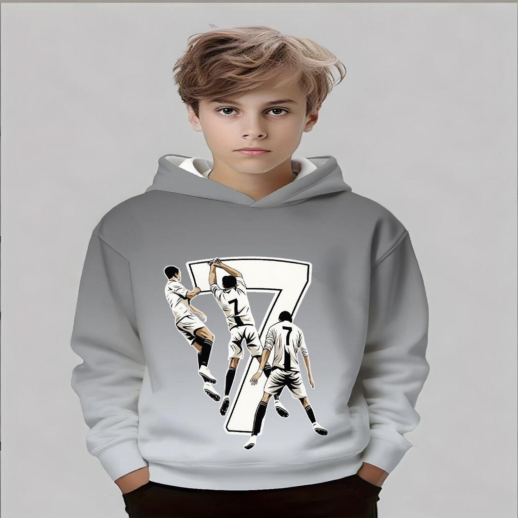 Boys and Girls 3D Printed Sports Fashion Hoodie Casual Fashion Comfortable Hoodie