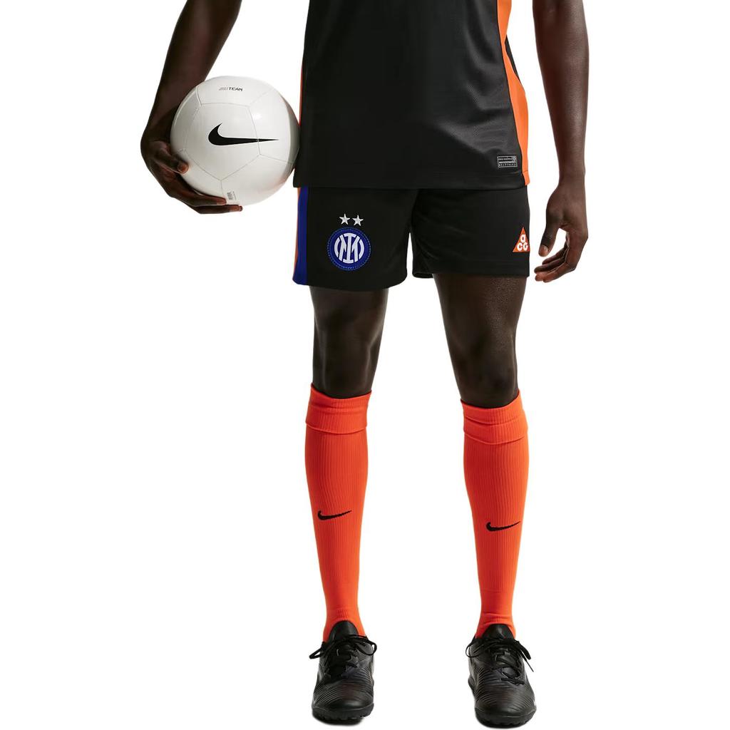 Nike ACG Dri-FIT Inter Milan 2026 Stadium SE Color Block Mid-Rise Slim Fit Elastic Casual Shorts Men Shorts IB3151-010
