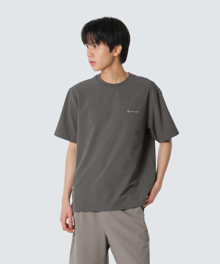 SNOWPEAK APPAREL Classic Woven Short Sleeve T-Shirt (S26Mutts16) Dark Khaki