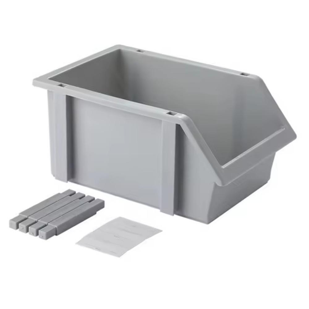 

Dust-proof Desktop Storage Box Large Capacity Sundries Stationery Container for Home Office серый