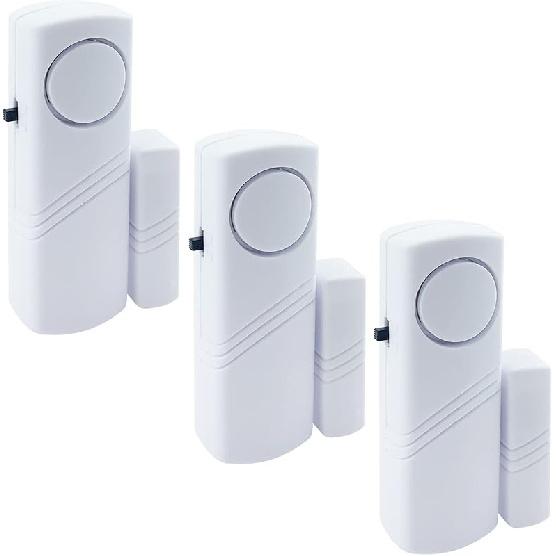 Door Window Alarm, 90DB Door Alarms for Kids Safety, Wireless Sensor Door Window Burglar Alarm-Window Pool Alarms for Home, 3 Pack