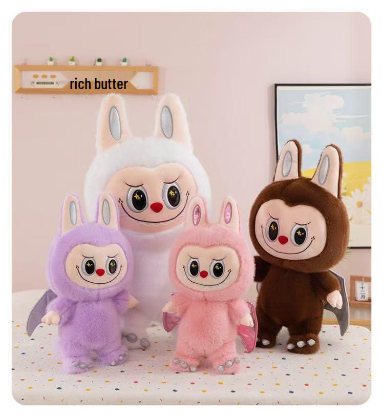 Adorable Angel Labubu Rabbit Plush Cartoon Cloth Doll