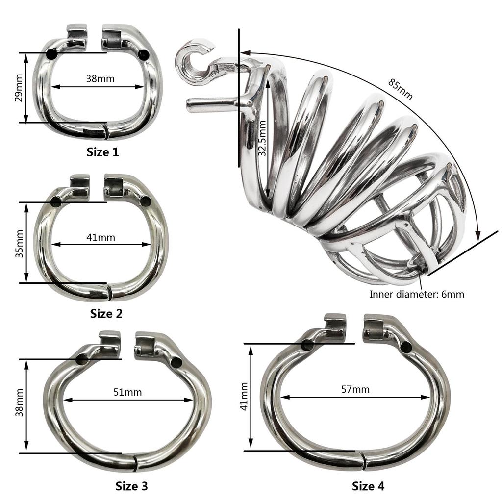 Ergonomic Stainless Steel Stealth Lock Male Chastity Device,Cock Cage,Penis Lock,Cock Ring,Chastity Belt, S053