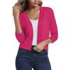 Versatile Women's Knit Cardigan Sweater - Simple, Short Jacket for Spring and Autumn