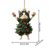 Christmas Raccoon Owl Acrylic Pendant 2D Animal Christmas Tree Pendant Ornament 2026 Xmas Navidad 2026 New Year Party Supplies