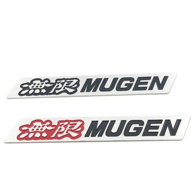 Mugen Buchstaben Auto Styling Aufkleber Aufkleber 3D Metall Abzeichen Emblem Dekor für