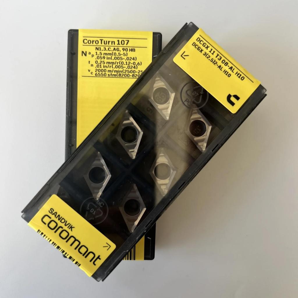 Original Sandvik / DCGX11T308-AL H10 CNC lathe carbide blade tool 10 Pcs