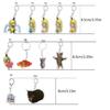 Practical Lovely Animal Banana Cats Keychain Small Pendant Versatile Daily Accessories for Home and Office Decoration