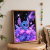 Disney Stitch Galaxy Flowers Painting by Numbers Hand Filled Drawing Art Kit Home Decor