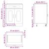 Kalmar Kitchen Base Cabinet Concrete Grey Particleboard