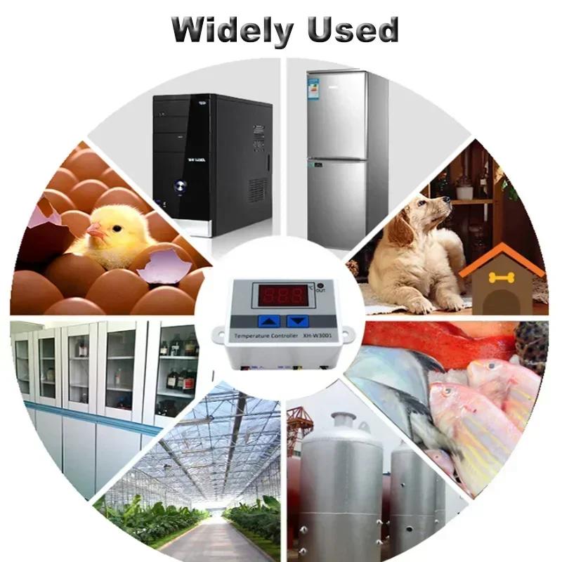 W3001 W3002 W3005 W1088 W1099 Digital Display Microcomputer Temperature Humidity Controller 12V 220V Hygrometer Thermorelator