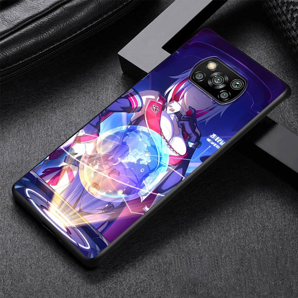 Star Rail Cute Cover for Xiaomi Poco X3 NFC X5 F3 M5s M4 M3 M2 Pro Case Black TPU Mobile Phone Bag Soft Bumper