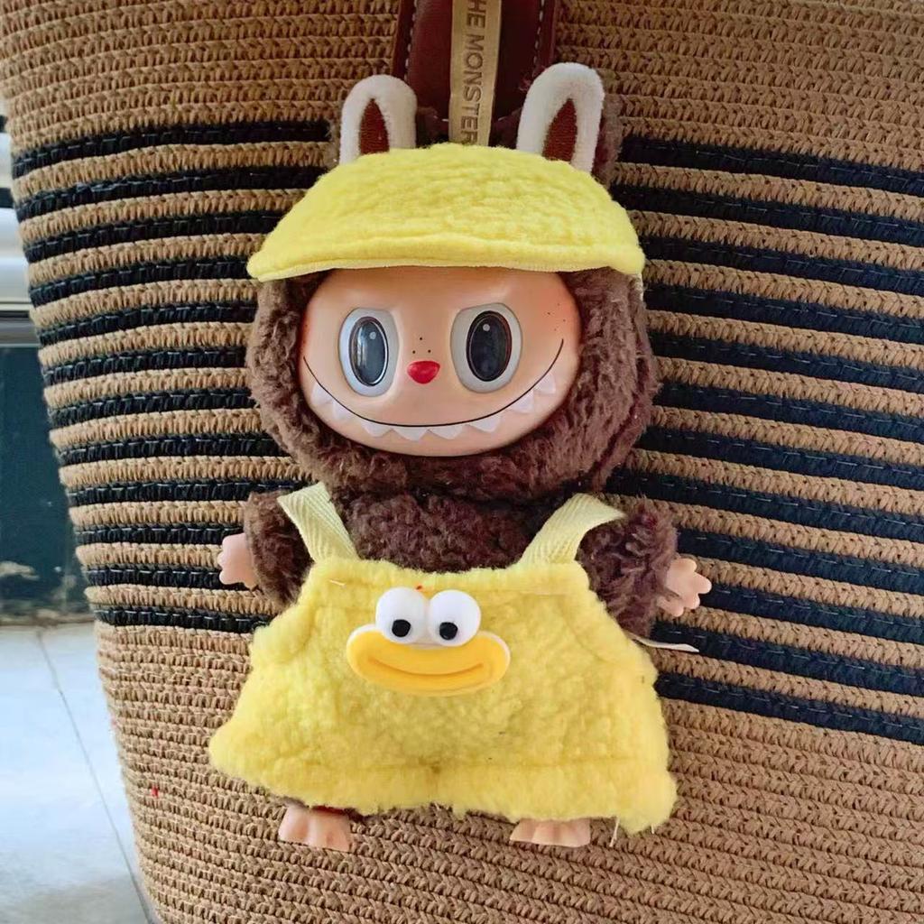 17cm Doll Clothes, Vinyl Doll Decorations, Canvas Clothes, Labubu Pendant Clothes, Baby Clothes, Dresses, Overalls, Replacement Clothes