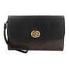 Coach Borsa a tracolla in tela e pelle con stampa monogramma C classica, catena staccabile, borse da donna, nero 24280-IMAA8