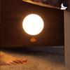1pcs Round LED Motion Sensor Closet Light Under Cabinet Light Battery Powered Night Lamp For Bedroom Kitchen Stairs Lighting