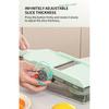 Handheld Kitchen Mandoline Slicer for Vegetables Cheese Manual Onion Cutter Practical Food Cutting Tool with Container