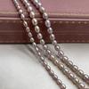 1String, Purple Natural Freshwater Pearls, Handmade Rice Pearl Beads for Jewelry Making DIY, Cheapest Items Available 36cm