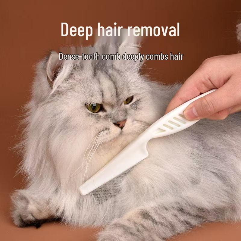 Pet Grooming Fine-Tooth Comb for Cats & Dogs - Small Rake for Hair Removal, Eye and Face Cleaning, Flea Comb
