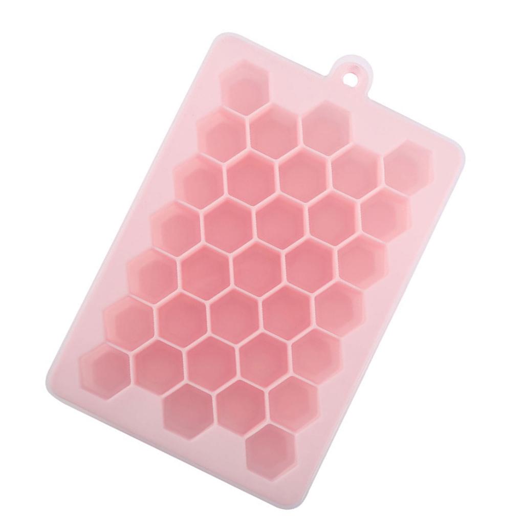 33 Grid Ices Cube Tray with Lid Easily Release Ices Cube Molds Food Grade Silicone Ices Maker Mold Easily Clean