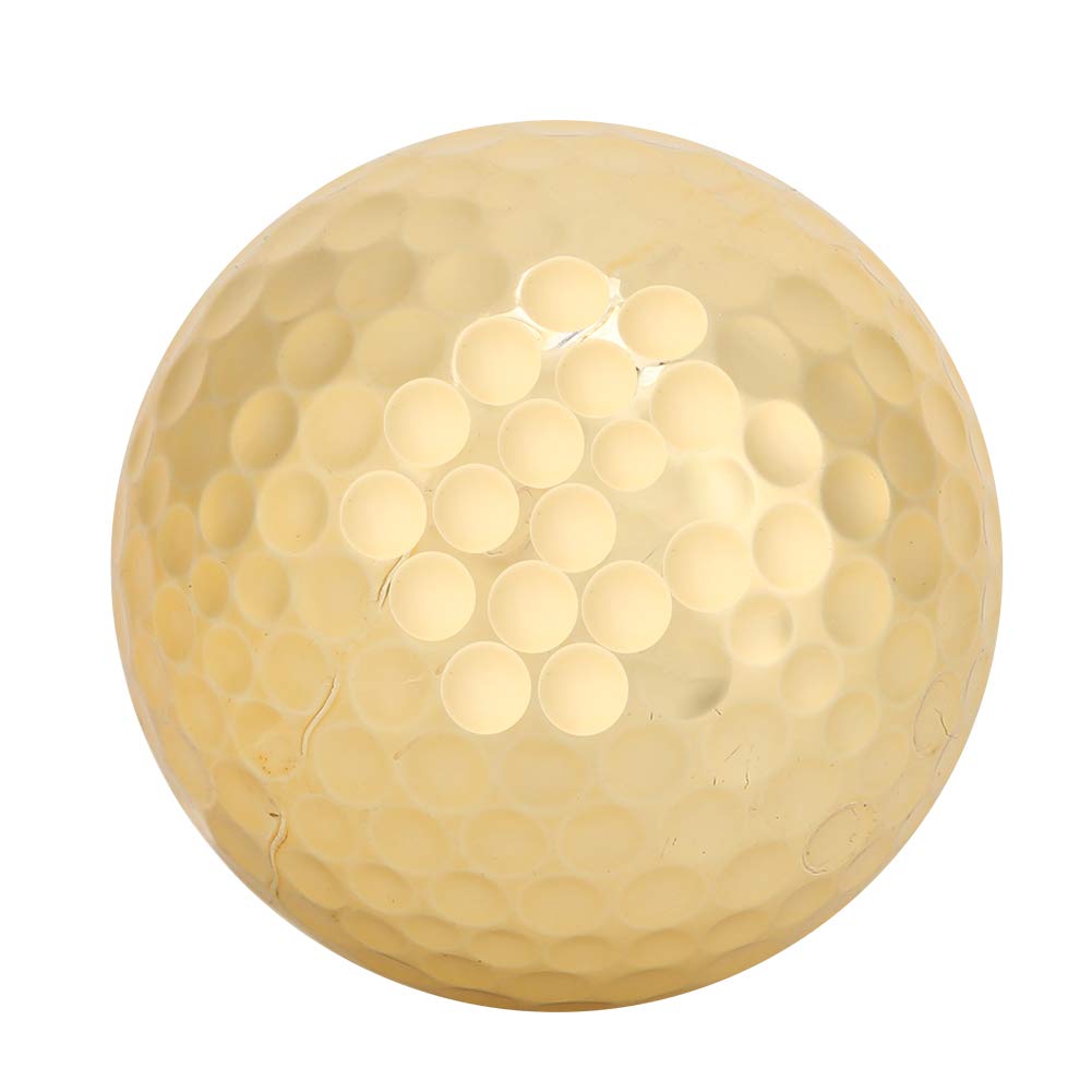 Sparkly Golf High Practice Pack of 4 Electroplated, Gold-Plated Balls, Visibility, Balls,