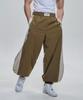 Toleonseu Elite Wide Curved Jogger Pants - Khaki