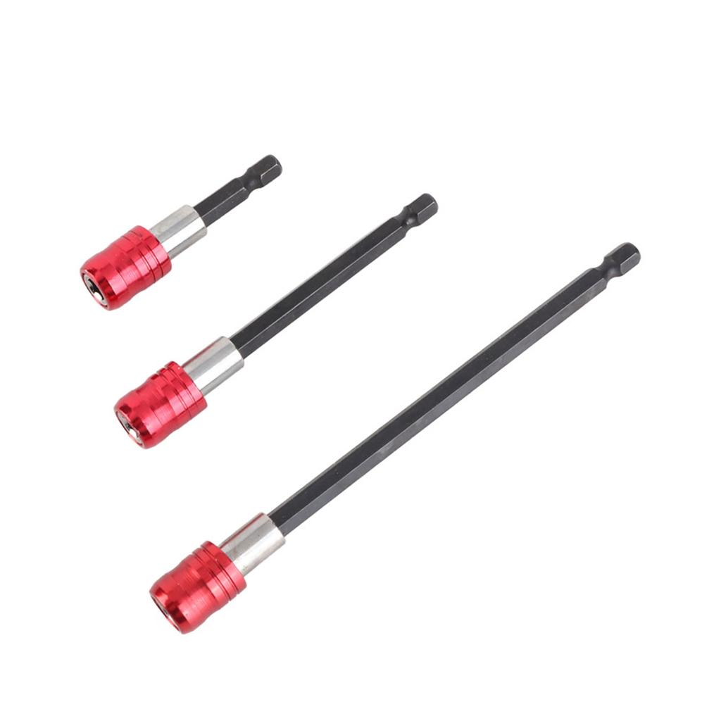 60100150mm 6.35mm Šestihranná Stopka Prodlužovací Držák Bitů Šroubováku (Červené)