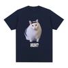 Gatto dice "Eh?" Maglietta Meme Divertente Uomo Donna 100% Cotone Traspirante Manica Corta Oversize T-Shirt Moda Harajuku Tee Shirt