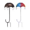 Solar Light Creative Realistic Looking Shape High Waterproof Brightness Easy Installation Decorative Iron Umbrella Style
