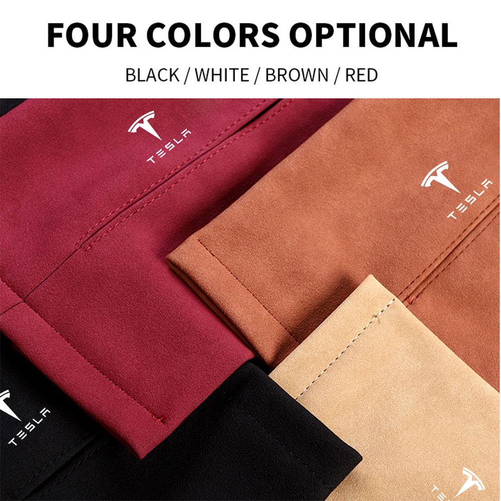 TKVLN1 Car Tissue Boxes Multifunctional Car Sun Visor Back Seat Hanging Tissue Bag Organizer For Tesla Model 3 Model S X Model Y SpaceX