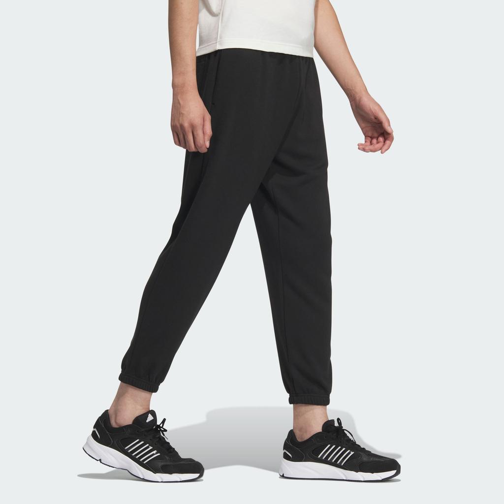 Adidas All Season M PT Solid Color Lace-Up Mid-Rise Knitted Sports Pants Men Pants Black JX1828