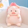 Stuffed Doll Multi Size Pig Plush Toy Pink Bow Soft Cute Stuffed Animal Home Room Decor Holiday Gift Collection Set