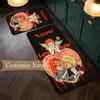 chucky (1) Customize Name Flannel Kitchen Mat Soft Non-Slip Kitchen Floor Runner Rug for Home Kitchen Decor