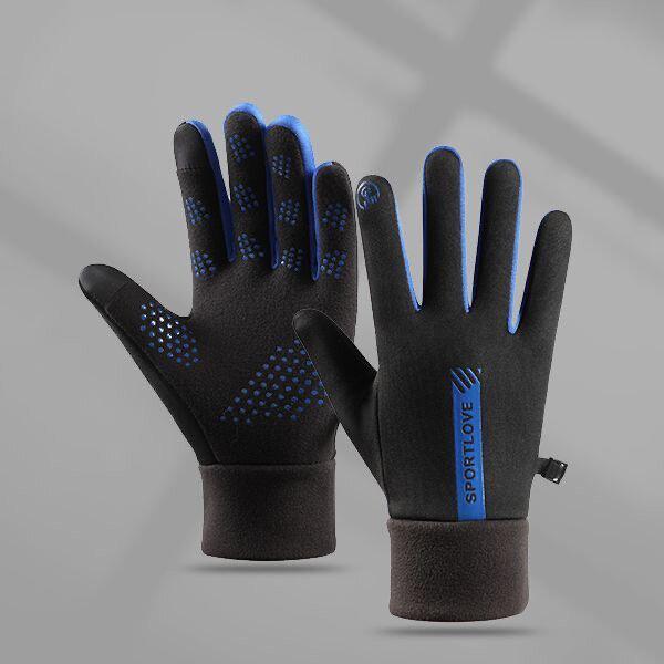 Unisex Plus Velvet Warm Gloves for Autumn/Winter: Non-slip, Touchscreen-Compatible for Cycling, Driving, or Skiing