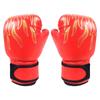 Professional Custom Logo Breathable Boxing Gloves for Kids Comfortable 8oz PE Leather Outdoor for Kickboxing Gym Use Printed