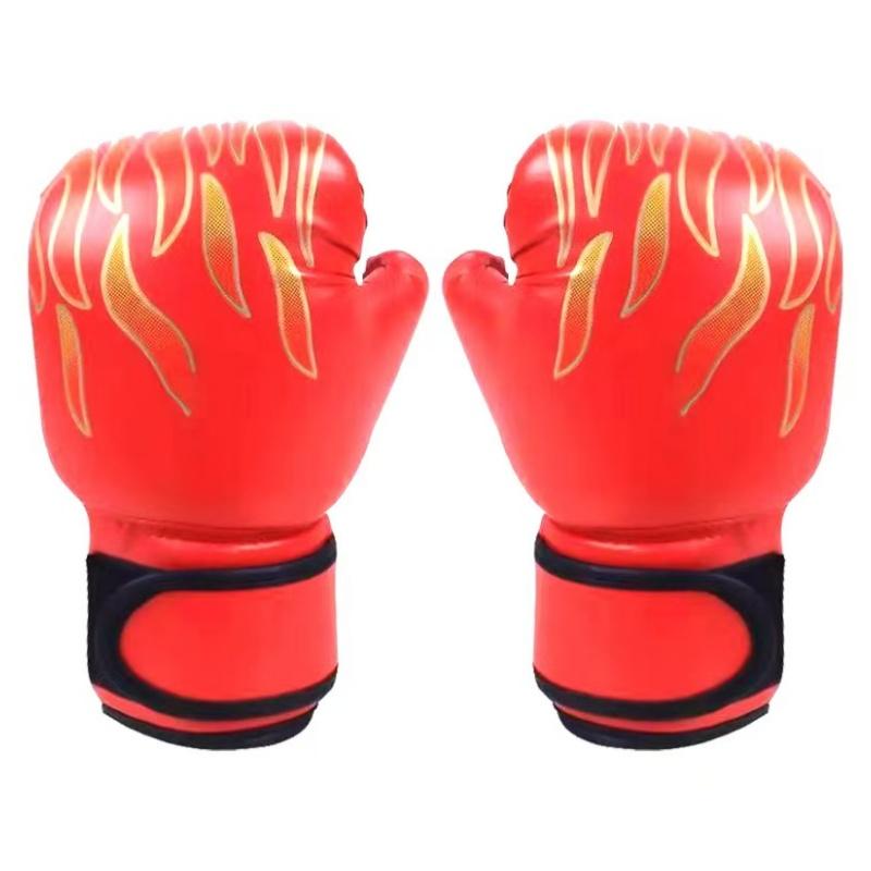 Professional Custom Logo Breathable Boxing Gloves for Kids Comfortable 8oz PE Leather Outdoor for Kickboxing Gym Use Printed