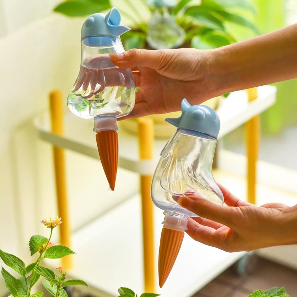 Bird Self Watering Spikes Self Watering Globes with Bulb Plant Watering Device Automatic Outdoor Indoor Potted Plant Irrigation