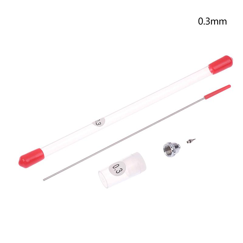 3/10Pcs Airbrush Replacement Parts Kit With 0.2/0.3/0.5 Mm Airbrush Nozzle,Airbrush Needle,Airbrush Nozzle Cap Small Wrench