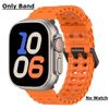 Ocean Silicone Strap for Apple Watch Ultra 2 49mm Band Breathable Bracelet for iWatch Series 10 46mm 42mm 9 8 7 6 SE 45mm 44mm