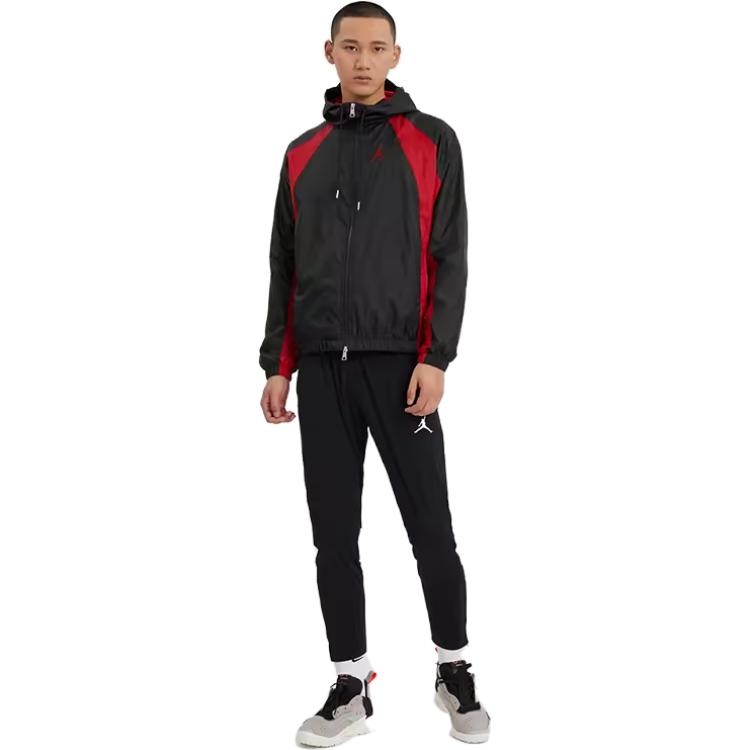 Jordan Ss22 Gewebte Sport-Kapuzenjacke Herren Oberbekleidung Schwarz DJ9829-010