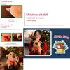 Adorable Christmas Elk Plush Toy Soft And Cuddly Deer Plushie Doll For Festive Decor