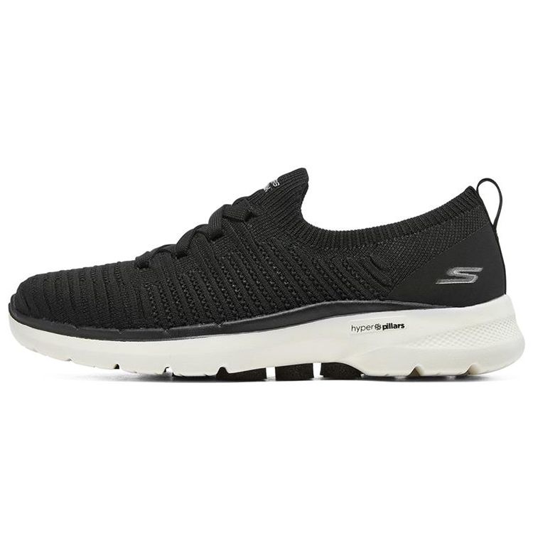 Skechers Go Walk 6 Casual Low-Top Running Shoes Women sneakers Black 124504-BKW 36