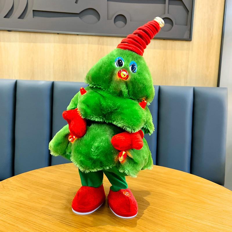 Plush Christmas Tree Toy With Motion Light - Cartoon Dancing Figure Kids 7-14 Years