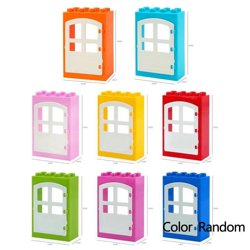 Big Size DIY Building Blocks Window Doors And Household Bulk Parts Model Compatible Large Bricks Toys Accessories Kids Toy Gifts